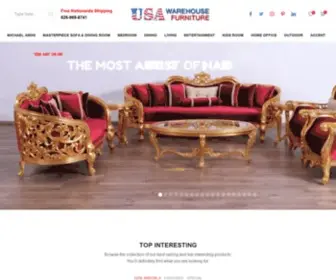 Usawarehousefurniture.com(USA Warehouse Furniture Largest online Furniture Store) Screenshot