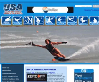 Usawaterski.org(USA Water Ski) Screenshot
