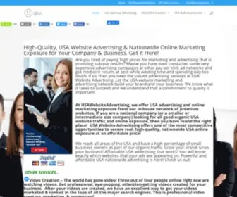 Usawebsiteadvertising.com(USA Websiite Advertising to Market Your Business to the Target Audience You Need) Screenshot