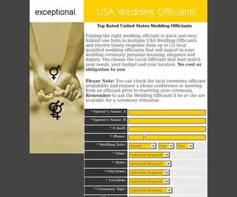 Usaweddingofficiants.com(Clergy) Screenshot