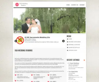 UsaweddingVendors.com(USA Wedding Vendors) Screenshot