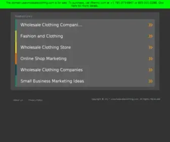 Usawholesaleclothing.com(Ropa al mayor directamente desde USA) Screenshot