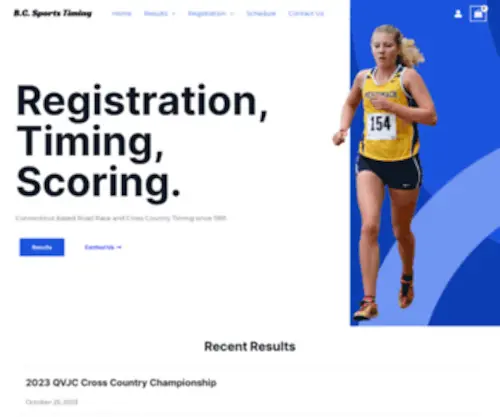 Usaxc.com(Connecticut based Road Race and Cross Country Timing since 1991) Screenshot