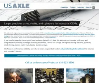 Usaxle.com(Induction Hardening & Deep Hole Drilling Expertise) Screenshot