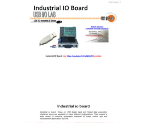 USB-Industrial.com(USB IO Industrial) Screenshot