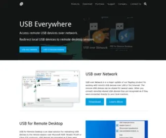 USB-Over-Network.com(USB over Network) Screenshot