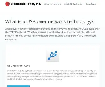 USB-Over-Network.org(USB over Network technology) Screenshot