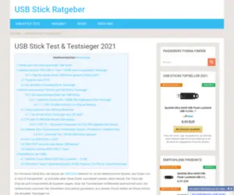 USB-Sticks-Testsieger.de(Alle Testsieger 2021 auf einen Blick) Screenshot