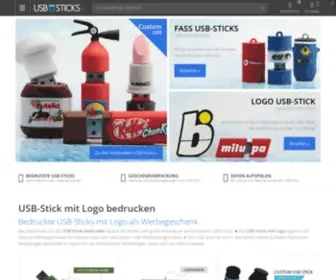 USB-Sticks.com(USB-Stick mit LOGO bedruckt als WERBEGESCHENK oder Werbeartikel) Screenshot