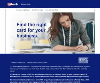 Usbankedge.com(Bank Business Credit Cards) Screenshot