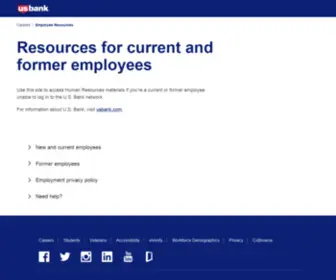 Usbankhr.com(Employee Resources) Screenshot