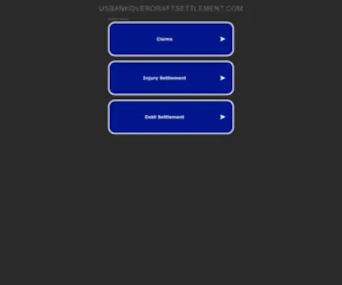 Usbankoverdraftsettlement.com(US Bank Overdraft Settlement) Screenshot