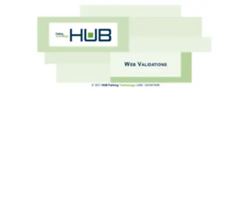 Usbankparking.com(HUB Web Validations) Screenshot