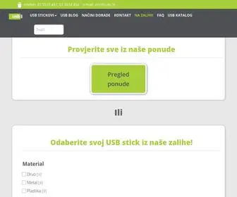USB.hr(Promotivni i reklamni usb stickovi s tiskom loga) Screenshot