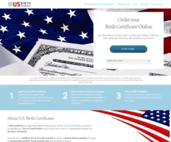Usbirthcertificates.com(US Birth Certificates and Vital Records) Screenshot