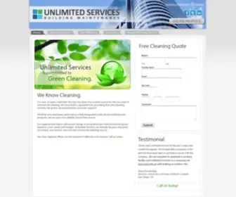 USBM.com(Unlimited Services Building Maintenance) Screenshot