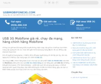 Usbmobifone3G.com(USB 3G Mobifone Fast Connect) Screenshot