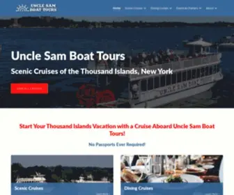 Usboattours.com(Uncle Sam Boat Tours) Screenshot
