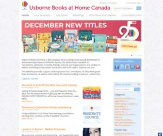 Usbornebooksathome.ca(Usborne Books at Home in Canada) Screenshot