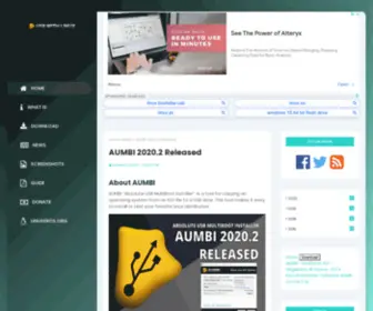 Usbwithlinux.com(AUMBI “Absolute USB MultiBoot Installer”) Screenshot