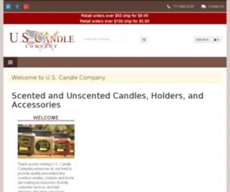 Uscandleco.com(Scented and Unscented Candles Wholesale Candles Votive Candles) Screenshot