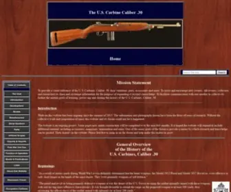 Uscarbinecal30.com(The U.S. .30 Caliber Carbines) Screenshot