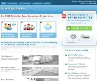 Uscarpenters.com(Nationwide Carpentry Services From Local Experts) Screenshot