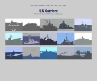 Uscarriers.net(United States Ships (USS)) Screenshot