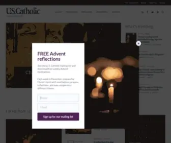 Uscatholic.org(Catholic magazine) Screenshot