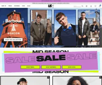 USC.co.uk(Mens, Womens & Kids Branded Fashion) Screenshot
