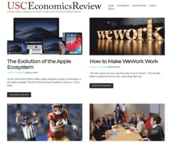 Usceconreview.com(The Economics Review at USC) Screenshot