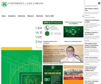USC.edu.ph(The university of san carlos) Screenshot