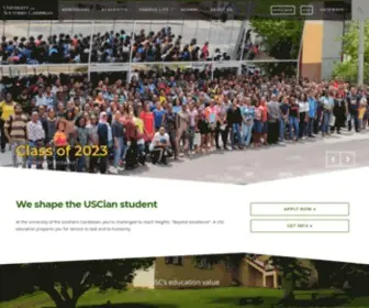 USC.edu.tt(University of the Southern Caribbean) Screenshot