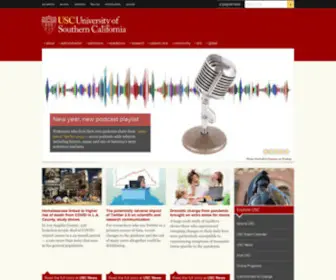 USC.edu(The University of Southern California) Screenshot