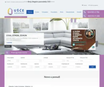 Uscenekretnine.com(Usce nekretnine) Screenshot