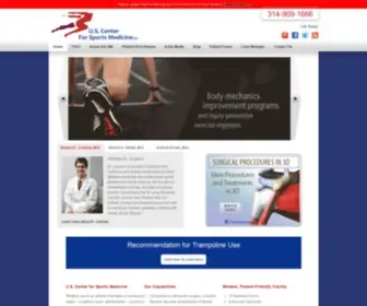 Uscenterforsportsmedicine.com(Drs. Lehman and Stahle of US Center for Sports Medicine) Screenshot