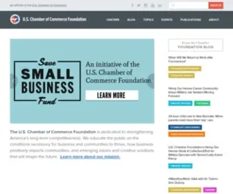 Uschamberfoundation.org(Chamber of Commerce Foundation) Screenshot