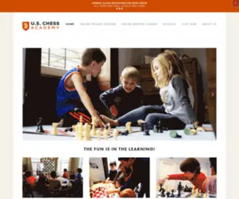 Uschessacademy.com(US Chess Academy) Screenshot