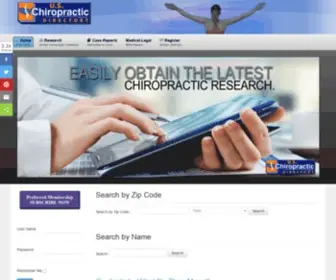 Uschirodirectory.com(National Directory of Chiropractors and Chiropractic Clinics) Screenshot