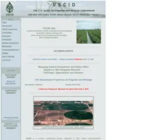 Uscid.org(United States Committee on Irrigation and Drainage) Screenshot