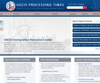 Uscisprocessingtimes.org(U.S. Citizenship and Immigration Services (USCIS)) Screenshot