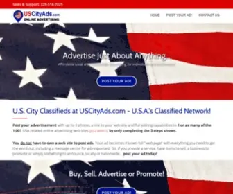 Uscityads.com(Advertising Locally and Nationwide) Screenshot
