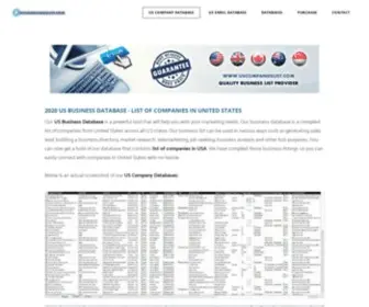 Uscompanieslist.com(2023 US Business Database) Screenshot