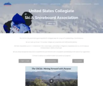 Uscsa.org(The Official Website of the U.S. Collegiate Ski & Snowboard Association) Screenshot