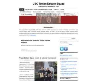 Usctrojandebate.com(USC Trojan Debate Squad) Screenshot