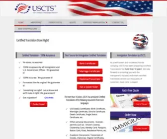 USCTS.com(Certified Translation) Screenshot