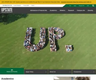 Uscupstate.edu(The University of South Carolina Upstate in Spartanburg) Screenshot