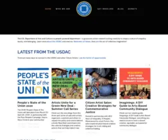 Usdac.us(The U.S. Department of Arts and Culture) Screenshot