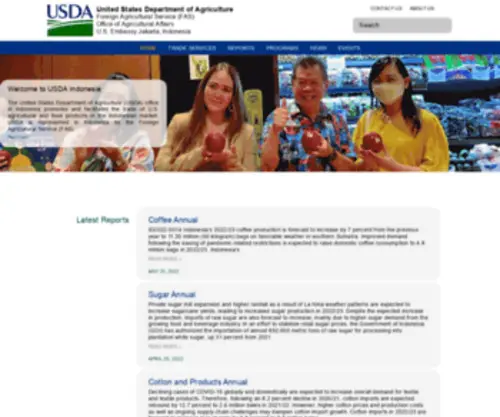 Usdaindonesia.org(USDA FAS Indonesia) Screenshot