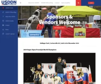 USDDN.com(US Disc Dog Nationals web side) Screenshot